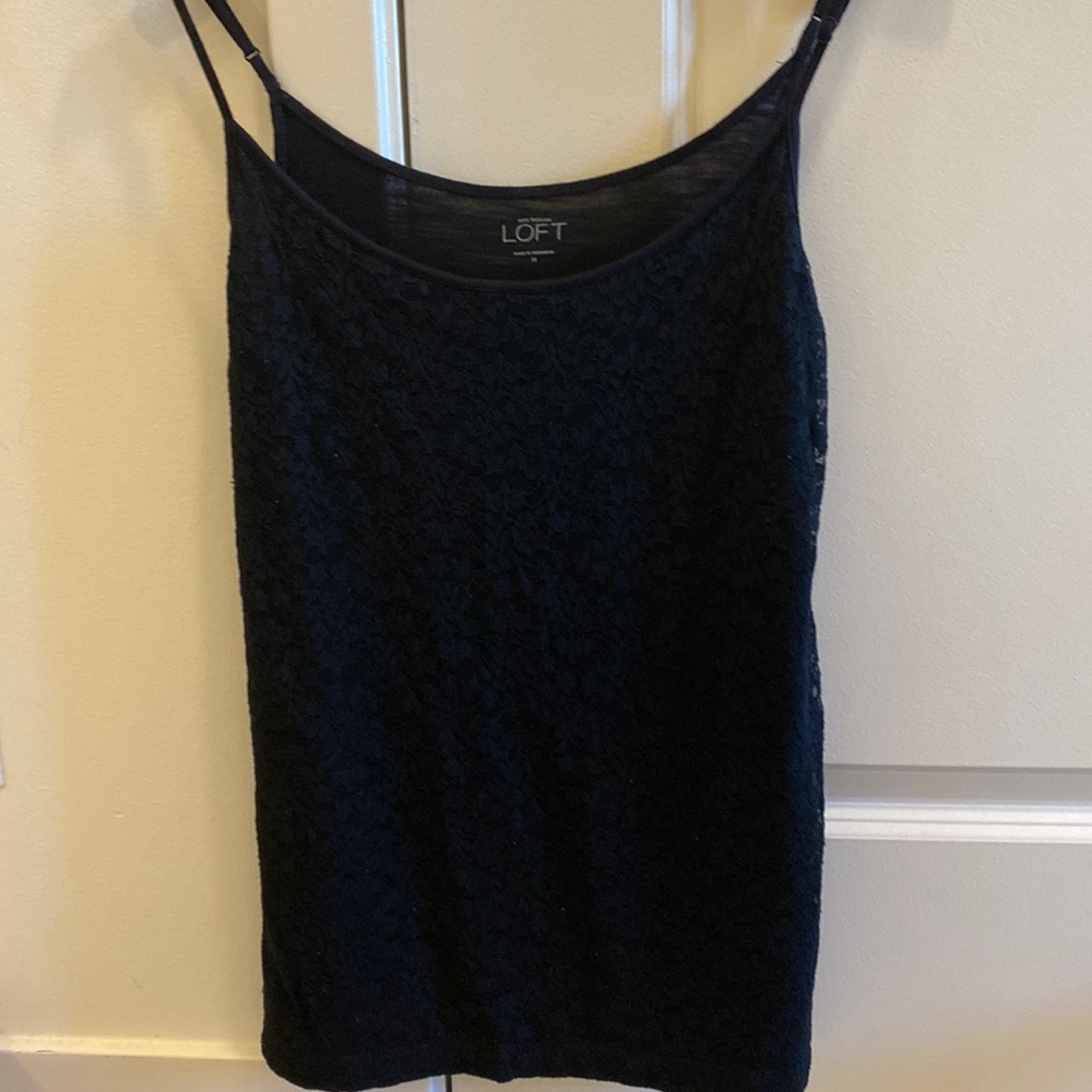 Ann Taylor Loft Black Lace Camisole